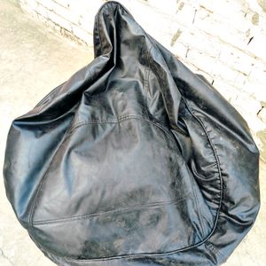 Leather Bean Bag Filled