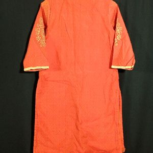 Coral Printed Kurta (Women's)