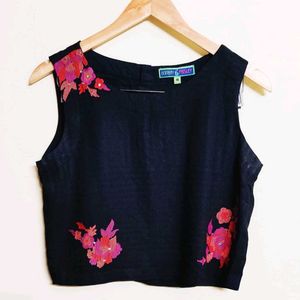 Black Designer Top Size-34