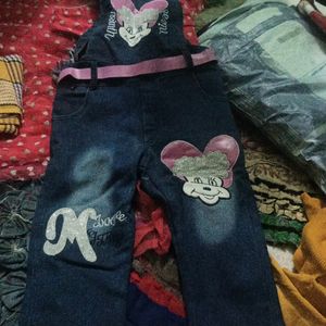 Beby Girl Denim Dungree.