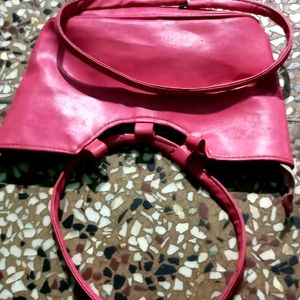 Pink Hand Bag & Blue Purse