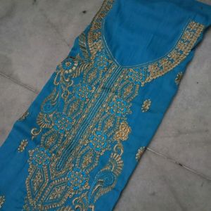 Blue Colour Suit Unstitched