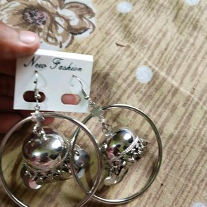 Silver Jhumka