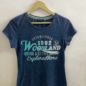 Woodland Blue Tshirt Size S