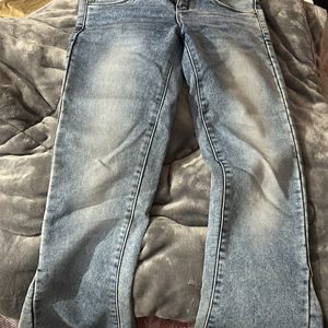 Blue Bootcut Jeans