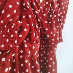 Women Red Frock