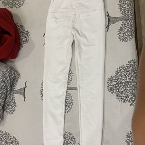 Cream High Waist Jeans