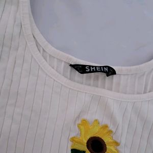 Shein sunflower top