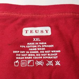 Teusy Briefs Panties (Red)