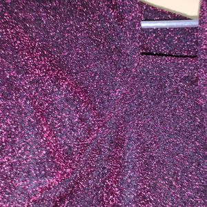 Maroon Deep Sequinned Top