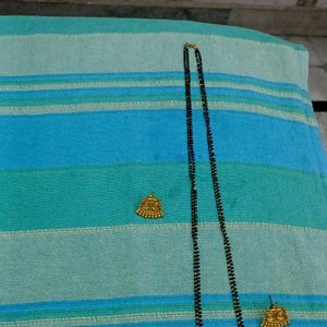 Long Mangalsutra And 1 Pair Earings