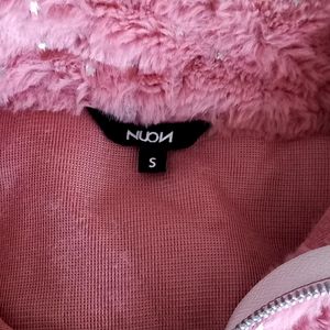 Pink Fleece Jacket (Cropped)