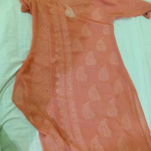 Lakhnawi Kurti With Pant N Inner