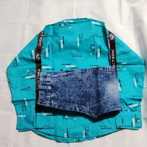 Baby Boy Shirt and Jeans 2-4 Years