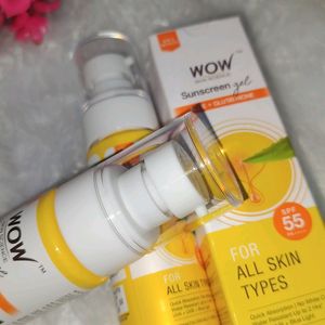 (Sealed) Wow Sunscreen Gel SPF 55 Combo