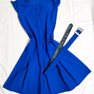 Gorgeous Royal Blue Skater Dress