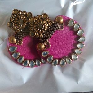 Handmade Fabric Earring