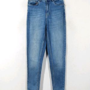 Ginger Blue Mid Rise Casual Jeans (Women)