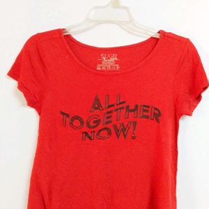 Red Crop Tshirt