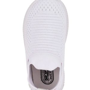 FIRST CRY KATS Perforated Slip On Shoes-White