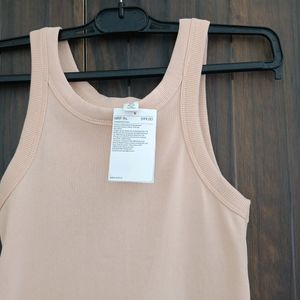 H&M LINEN BLEND TANK TOP