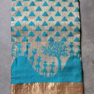 Like New Gold Border Saree