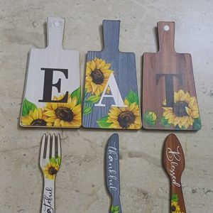 Six Pieces Kitchen Dining Wall Decor