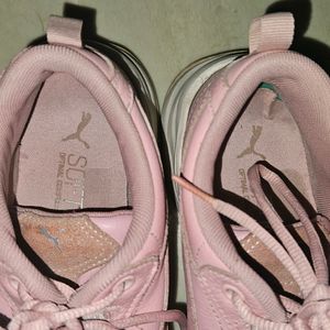 Women Pink Cilia Lux Leather Sneaker