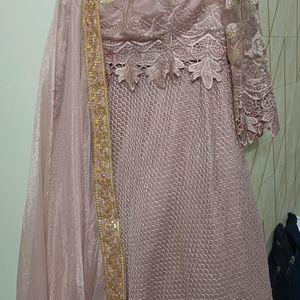 Rose Gold Heavy Embroidery Lehenga