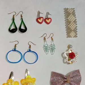 Earings And Hair Clips