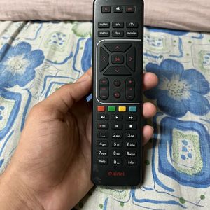 Airtel originally TV remote &  3 RCA AV cable