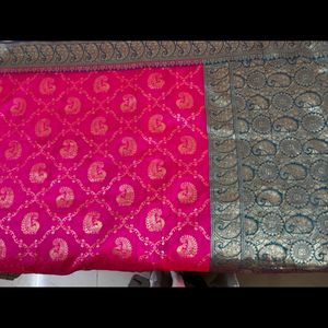 Fancy Silk Cotton Saree Without Blouse 04