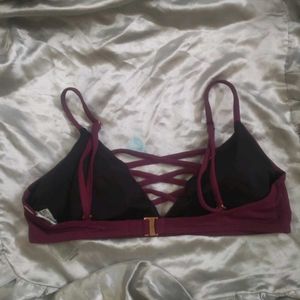 Maroon Padded Designer Bikni Top