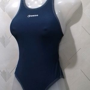 Navy Blue Swimming Bodysuit