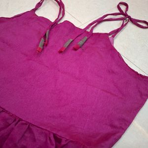 Handmade Cute Flared Crop Top