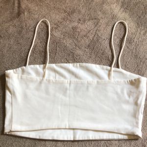 Women White Crop Top