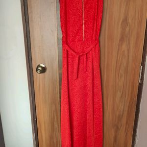 Red Western Gown Dress(Women)