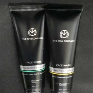 The Man Company Face Wash And Scrub Combo (New)