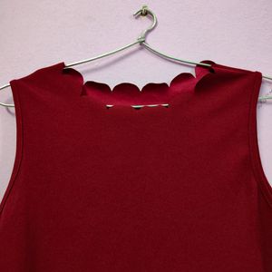 SHEIN Maroon Dress