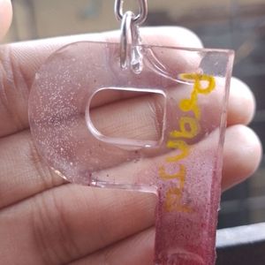 resin alphabet Key Chain