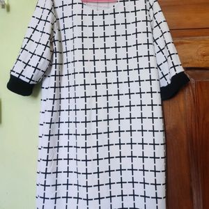 Black And White Pattern Dress