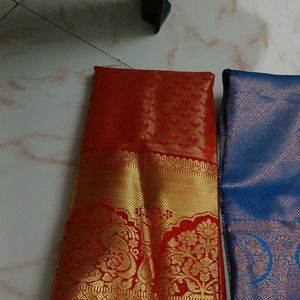 9 Unstitched Pattu Blouse Pieces