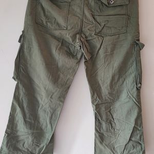 Olive Green Cargos,Size 30