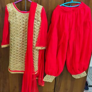 Party Wear Afgani Suit With Dupatta