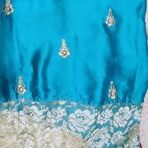 Soft Shining Satin Saree