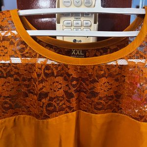 Mustard Kurti Fits Xl