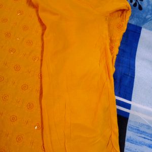 Dark Yellow Colour Kurta