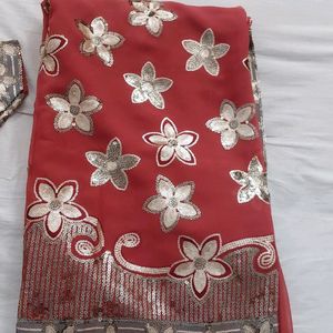 Designer Sequence Saree