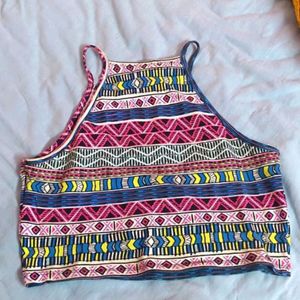 Forever 21 Aztec Crop Top