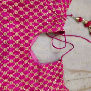 Beautiful Magenta Kurta With Dupatta